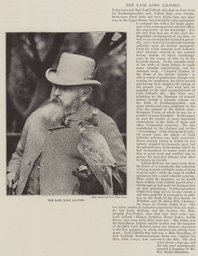 El Difunto Lord Lilford de English Photographer