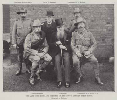 El fallecido Lord Loch y oficiales de la Fuerza de Campo de Sudáfrica de English Photographer
