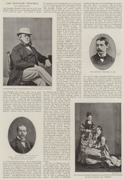 El difunto Lord Randolph Churchill de English Photographer
