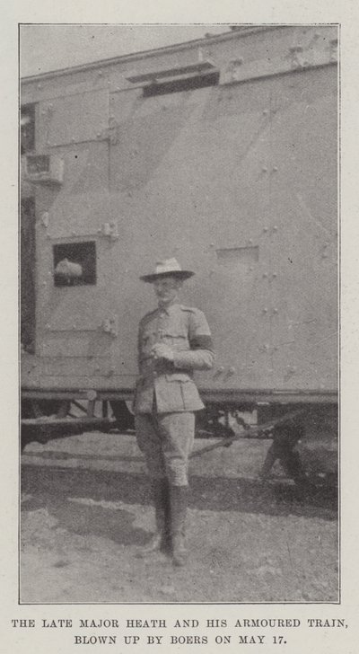 El difunto Mayor Heath y su Tren Blindado, volado por los Bóer el 17 de mayo de English Photographer