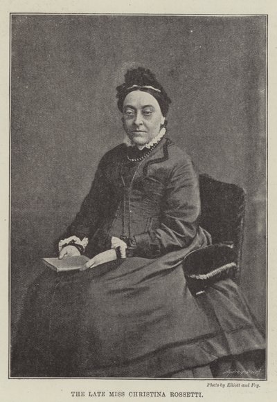 La difunta Srta. Christina Rossetti de English Photographer