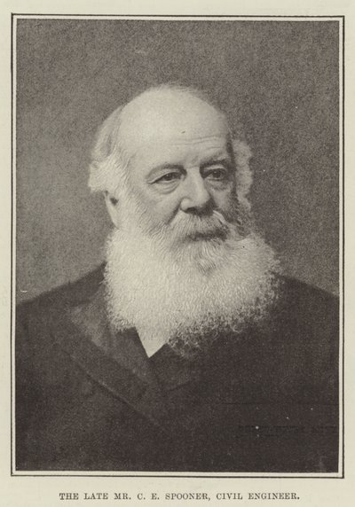 El difunto Sr. C E Spooner, Ingeniero Civil de English Photographer