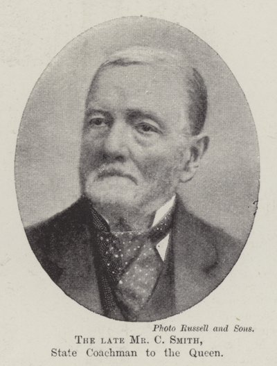 El difunto Sr. C. Smith, Cochero del Estado de la Reina de English Photographer