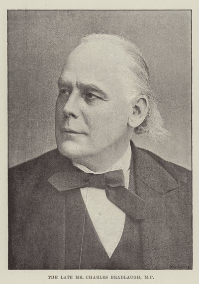 El difunto Sr. Charles Bradlaugh, MP de English Photographer
