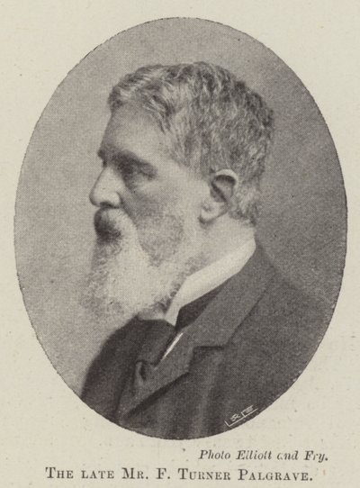 El difunto Sr. F Turner Palgrave de English Photographer