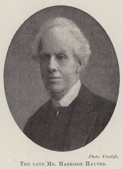 El difunto Sr. Harrison Hayter de English Photographer