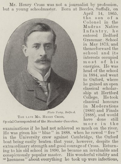 El difunto Sr. Henry Cross, Corresponsal Especial del Manchester Guardian de English Photographer