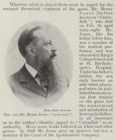 El difunto Sr. Henry Jones (Cavendish) de English Photographer