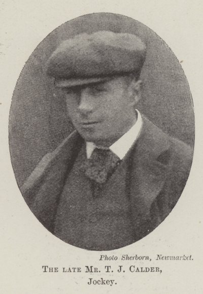 El difunto Sr. T J Calder, Jinete de English Photographer