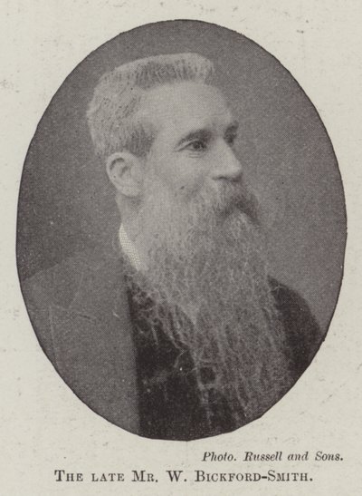 El fallecido Sr. W Bickford-Smith de English Photographer