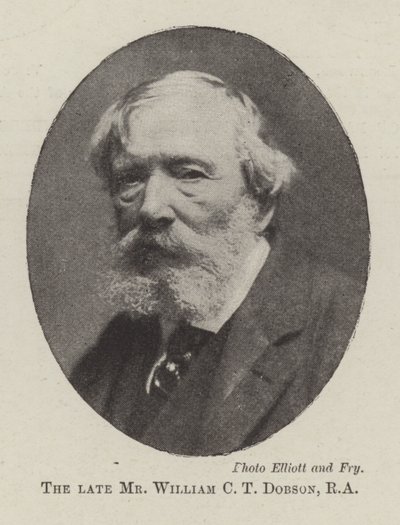 El difunto Sr. William C. T. Dobson, RA de English Photographer
