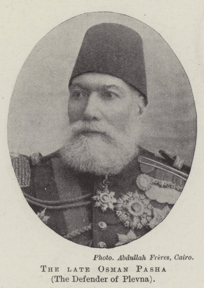 El difunto Osman Pasha, el defensor de Plevna de English Photographer