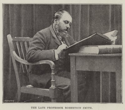 El fallecido profesor Robertson Smith de English Photographer
