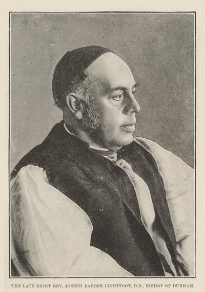 El difunto reverendo Joseph Barber Lightfoot, DD, obispo de Durham de English Photographer