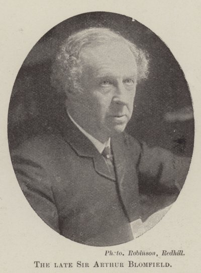 El Difunto Sir Arthur Blomfield de English Photographer