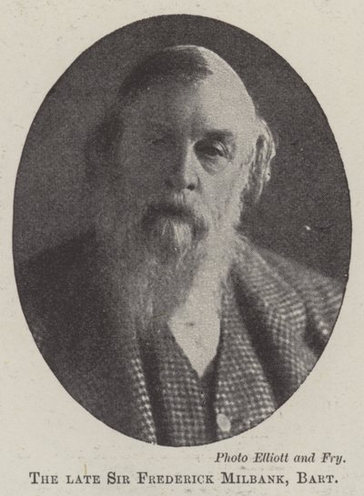 El difunto Sir Frederick Milbank, Baronet de English Photographer
