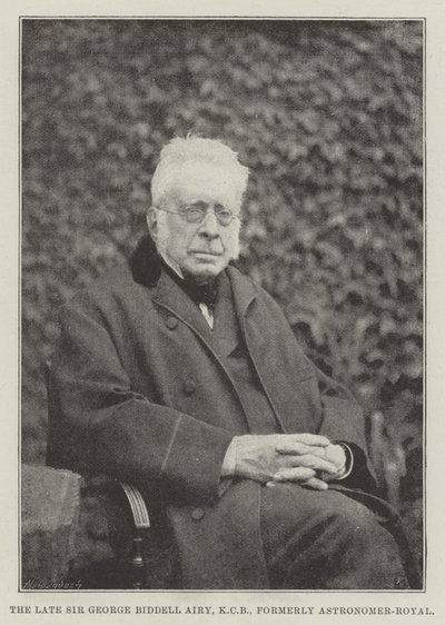 El difunto Sir George Biddell Airy, KCB, anteriormente Astrónomo Real de English Photographer