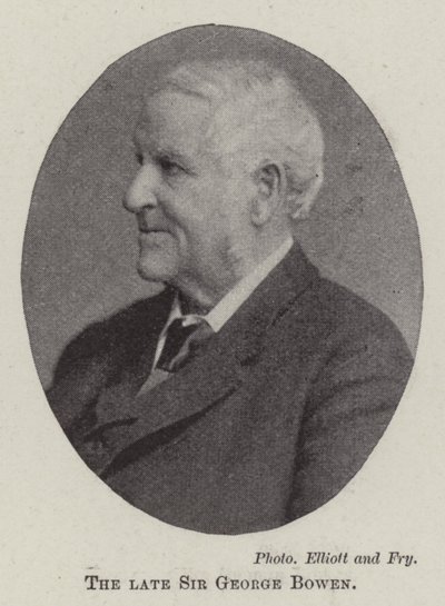 El fallecido Sir George Bowen de English Photographer