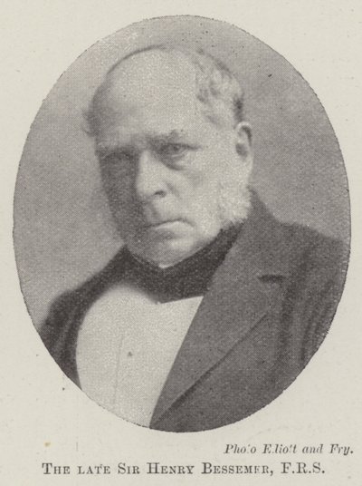 El difunto Sir Henry Bessemer, FRS de English Photographer