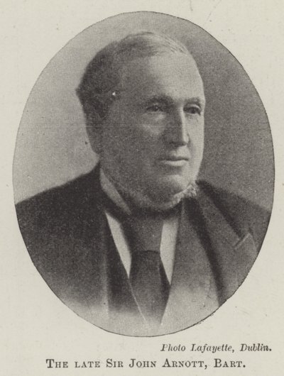 El difunto Sir John Arnott, Baronet de English Photographer
