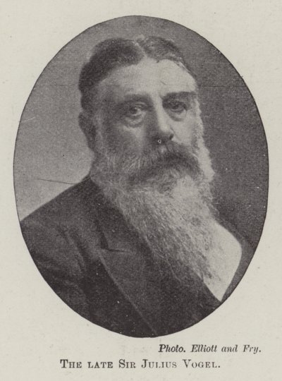 El fallecido Sir Julius Vogel de English Photographer