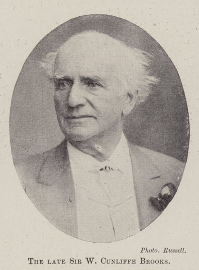 El difunto Sir W Cunliffe Brooks de English Photographer