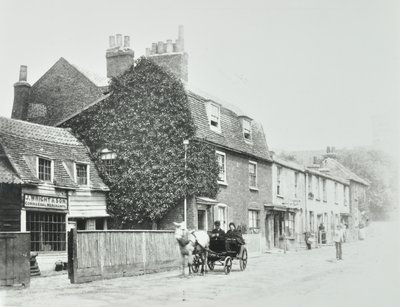 Tottenham Lane, Hornsey: fachadas frontales, c.1890 de English Photographer