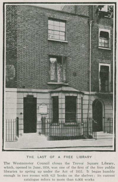 Biblioteca de Trevor Square, Westminster de English Photographer