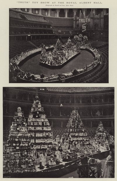 Exposición de juguetes de la verdad en el Royal Albert Hall de English Photographer