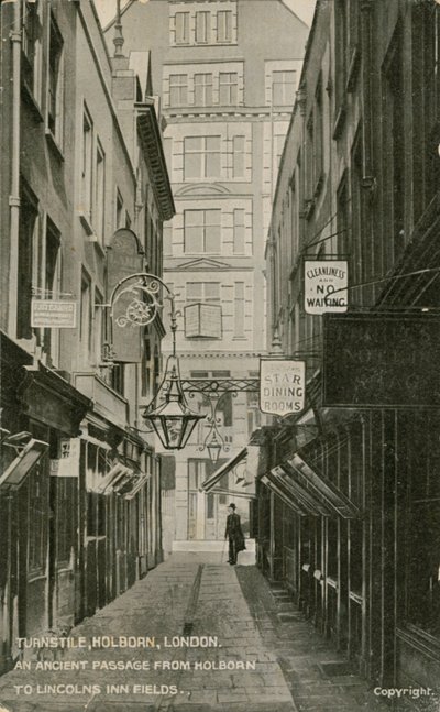 Torniquete, Holborn, Londres de English Photographer