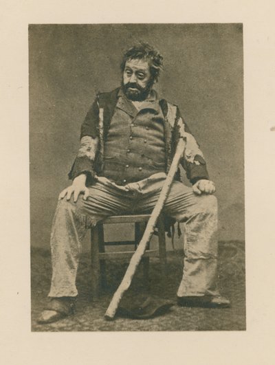 Actor no identificado en una obra de teatro de English Photographer