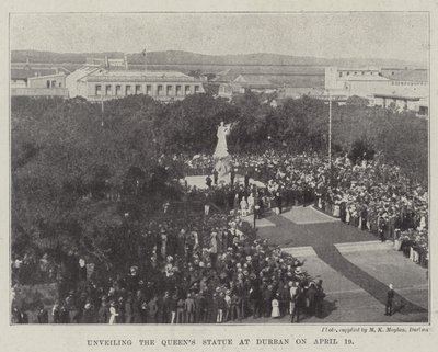 Inauguración de la estatua de la Reina en Durban el 19 de abril de English Photographer