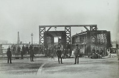Vista del Woolwich Ferry, 1889 de English Photographer