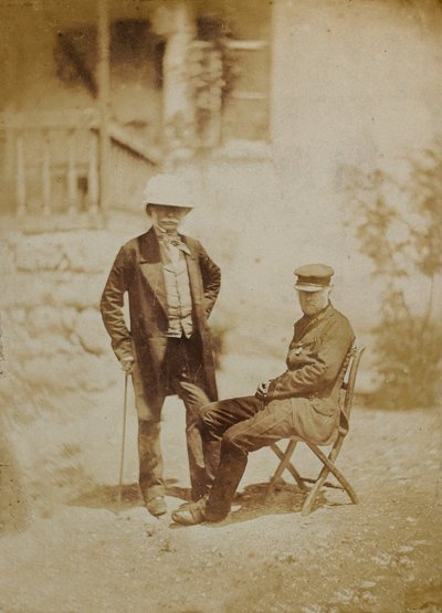 Visconde Gough y el General Sir W. Codrington en el cuartel general de Sebastopol de English Photographer