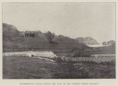 Castillo de Watermouth, Devon, la Residencia del Sr. Charles Henry Bassett de English Photographer