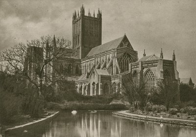 Catedral de Wells, desde el Estanque del Cisne de English Photographer