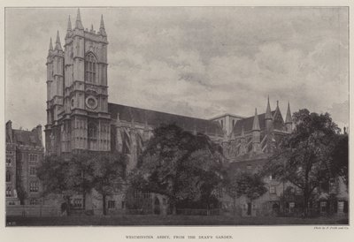 Abadía de Westminster, desde el jardín del decano de English Photographer