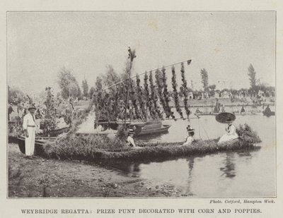 Regata de Weybridge, Premio Punt decorado con Maíz y Amapolas de English Photographer