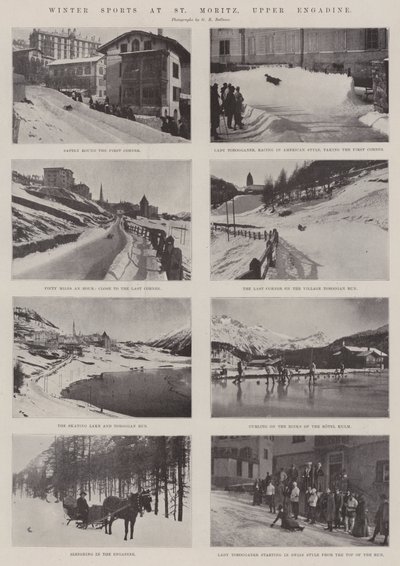 Deportes de invierno en St Moritz, Alta Engadina de English Photographer