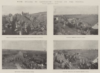 Con Buller a Ladysmith, escenas en el Tugela de English Photographer