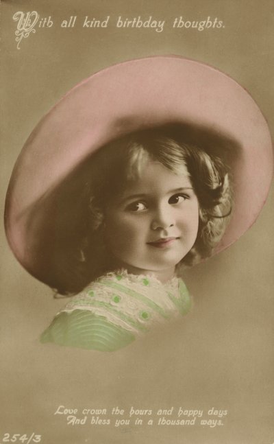 Con todos los pensamientos amables de cumpleaños (foto coloreada) de English Photographer