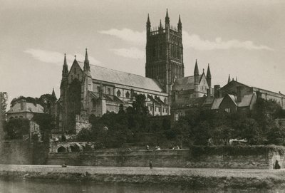 Catedral de Worcester, desde el Suroeste de English Photographer