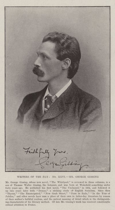 Escritores del Día, el Sr. George Gissing de English Photographer