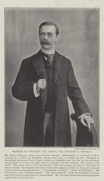 Escritores del Día, Sr. Stanley J Weyman de English Photographer