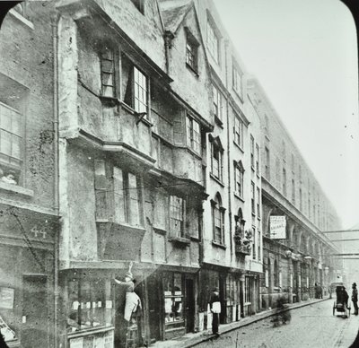 Wych Street, Westminster: vista oeste, 1890 de English Photographer