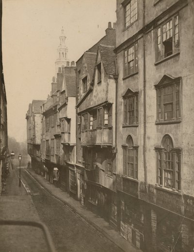 Wych Street, lado sur, mirando al este, Londres de English Photographer