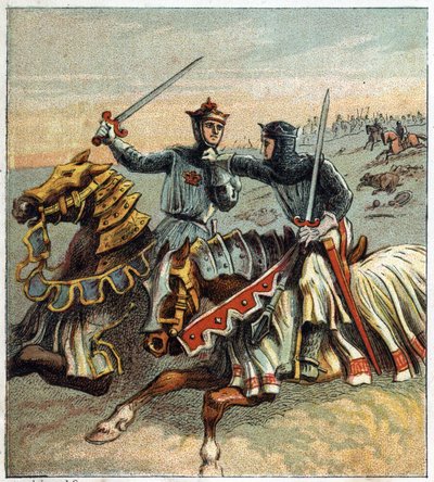 Guerra de los Cien Años: Batalla de Crécy el 26 de agosto de English School