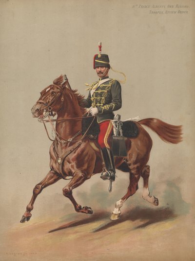 11º Húsares del Príncipe Alberto, Soldado, Orden de Revista de English School