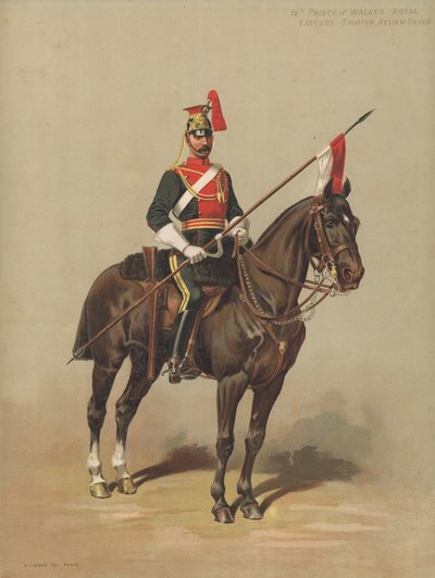 12º Lanceros Reales del Príncipe de Gales, Soldado, Orden de Revista de English School