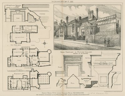 15 Little Holland House, Kensington, la residencia y estudios de G F Watts, RA de English School
